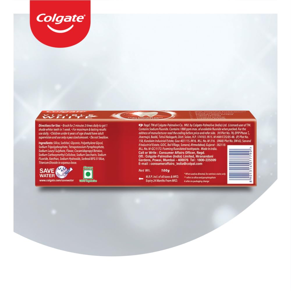 Colgate Visible White Toothpaste (100g)