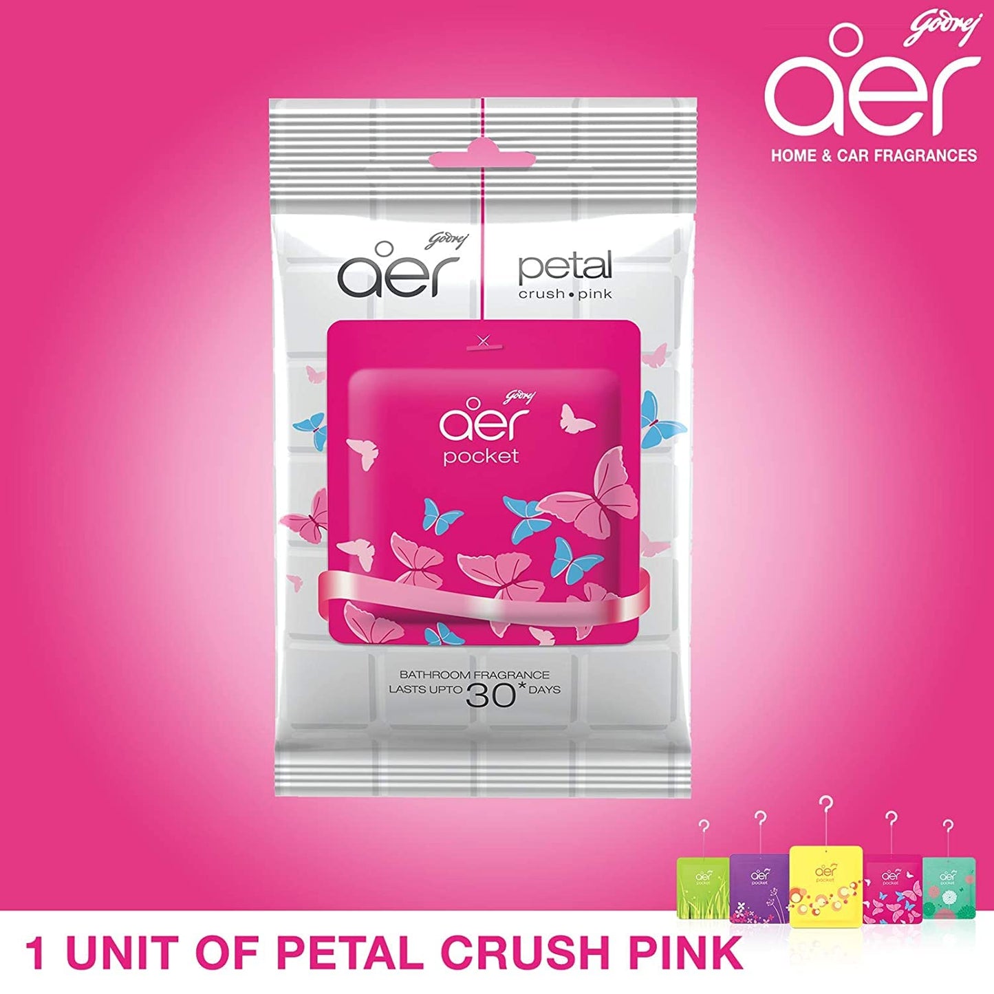 Godrej aer Power Pocket Bathroom Freshener Berry Rush