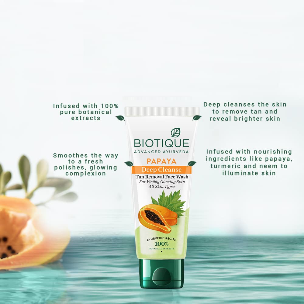 BIOTIQUE PAPAYA DEEP CLEANSE FW50ML