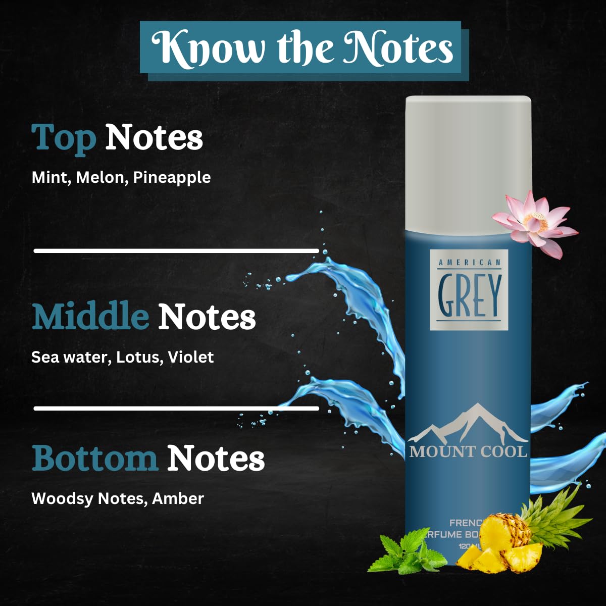AMERICAN GREY DEO MOUNT COOL 120 ML