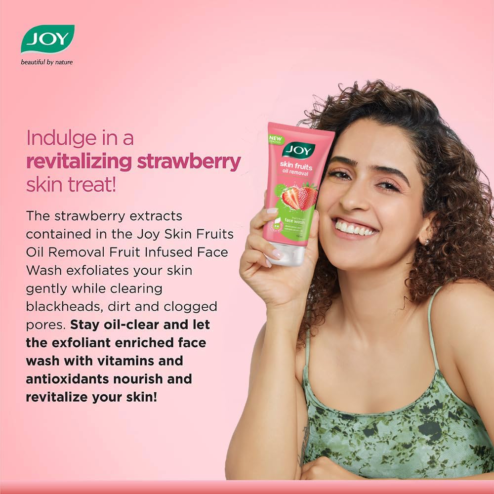 Joy Skin Fruits Oil Removal Fruit Infused Strawberry Face Wash 100ml