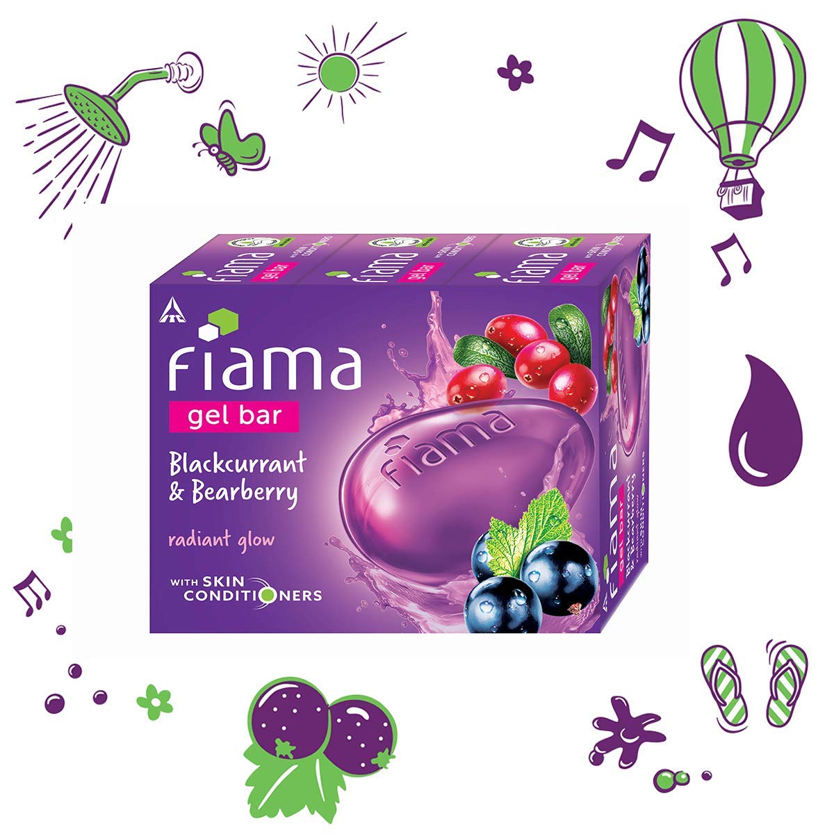 Flama gel bar 125g blackcurrant