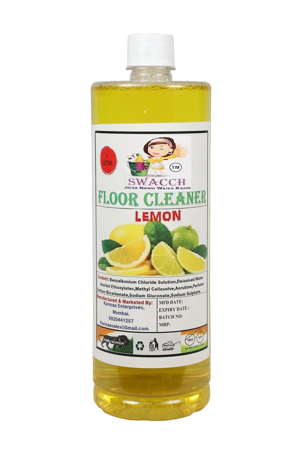 Swacch Floor Cleaner (1 Litre) Lemon