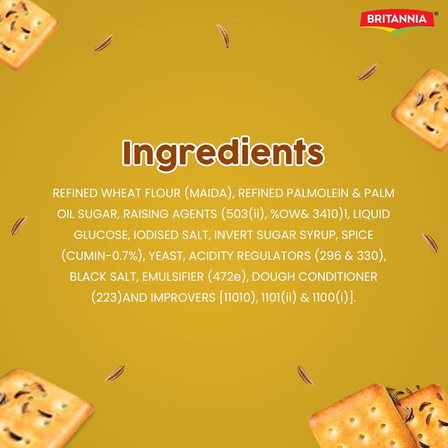 Britannia 50-50 Jeera Masti Biscuits, 260g or 300g