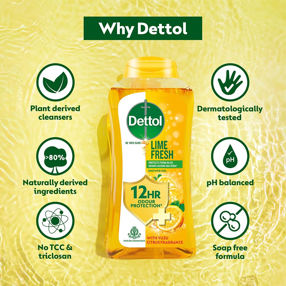 DETTOL LIME FRESH BODY WASH 250ML