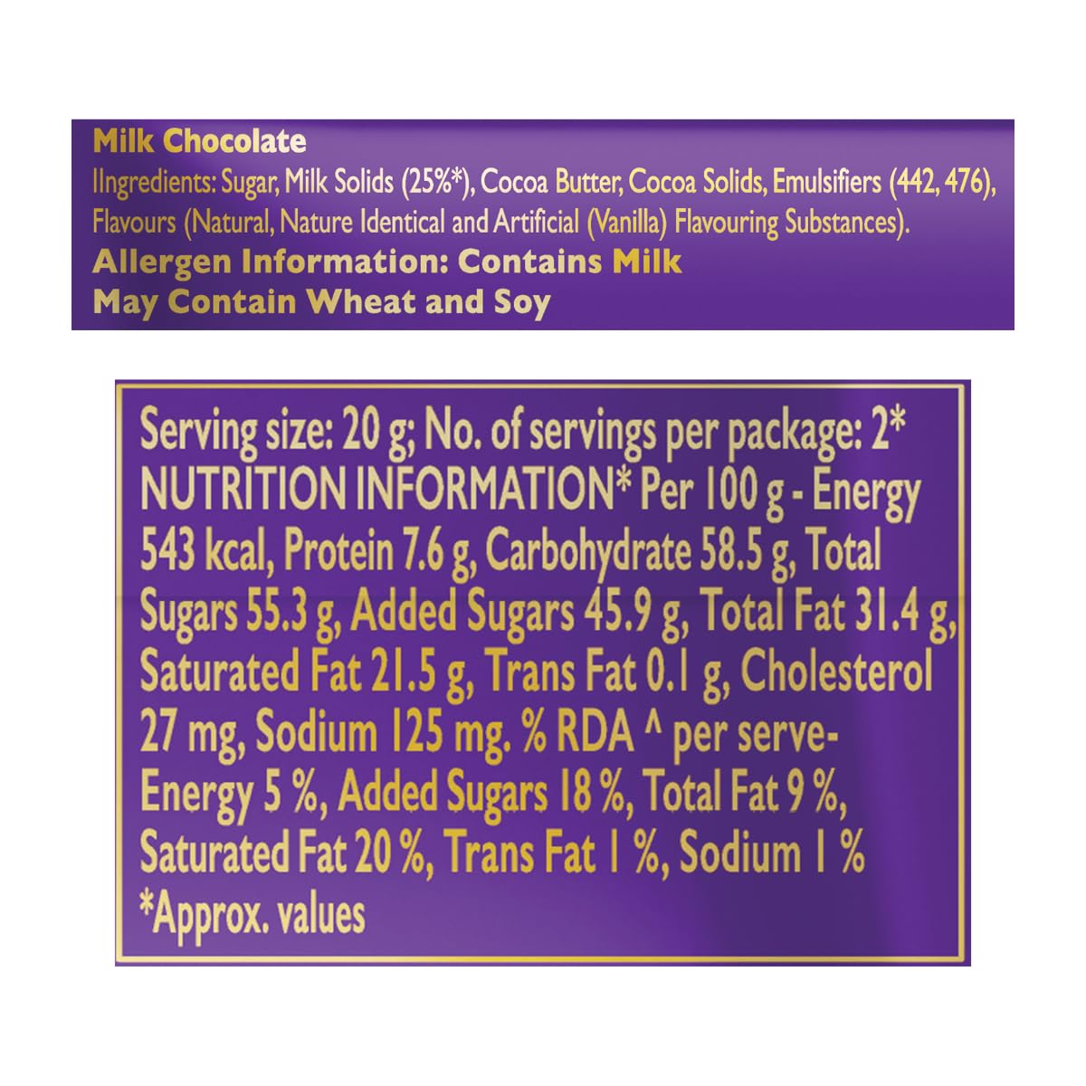 Dairy Milk Silk Bubbly Chocolate Bar, 46 g