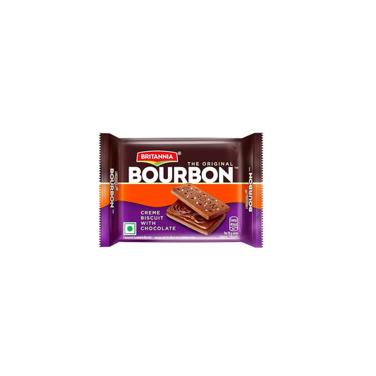 Britannia The Original Bourbon Creme Biscuit - With Chocolate, 50 g