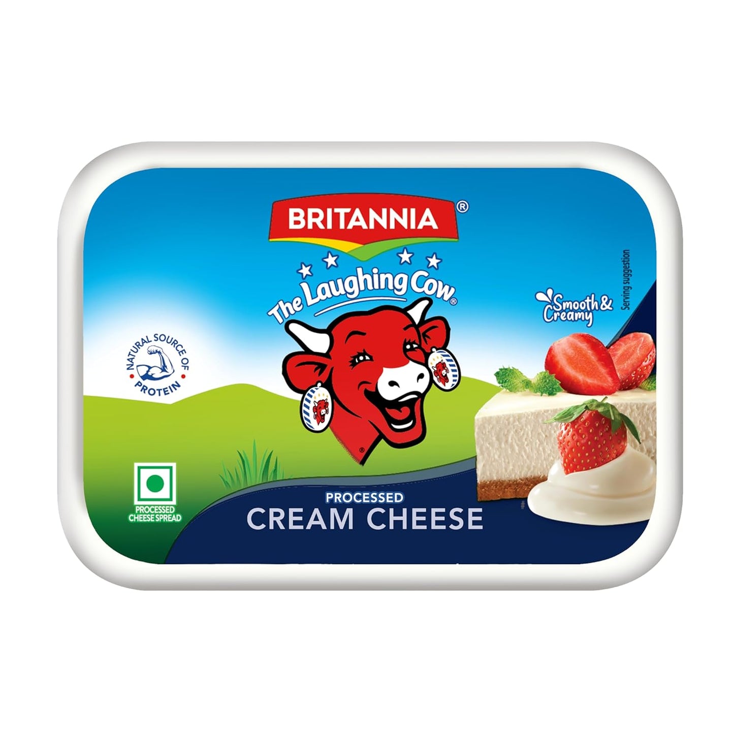 Britannia The Laughing Cow Cream Cheese Processed, 180 g Pack