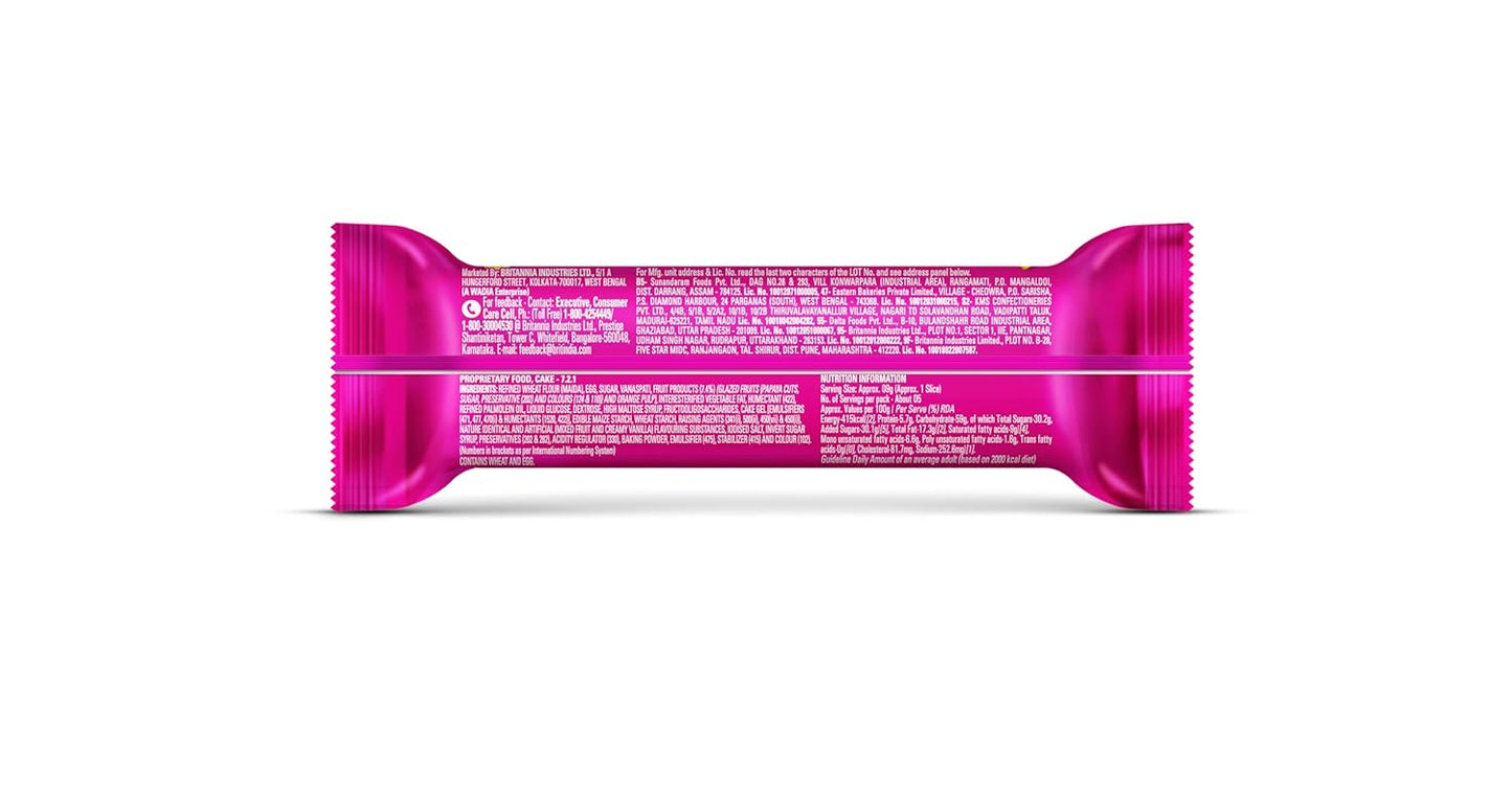 BRITANNIA Gobbles Bar Fruity Fun Cake