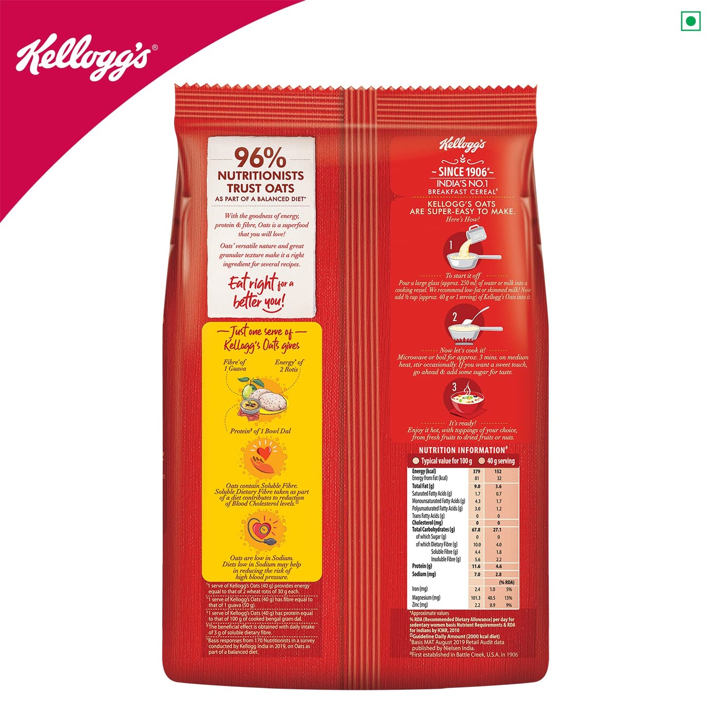 KELLOGGS OATS 1.50KG
