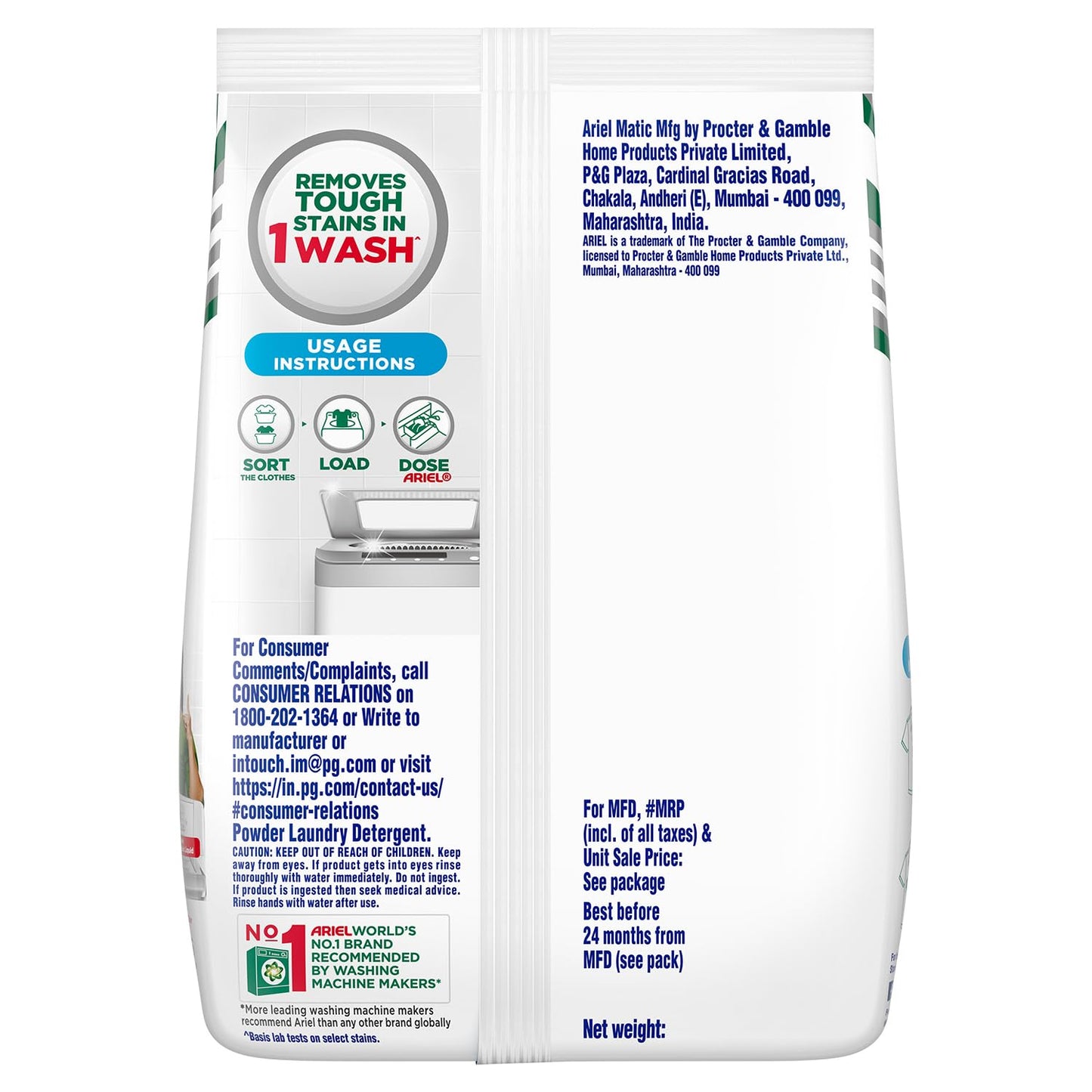 ARIEL MATIC TOP LOAD PWD 1KG