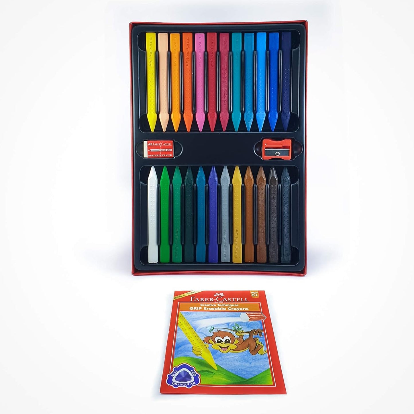 Faber-Castell Grip Erasable Crayon Set
