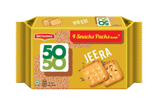 Britannia 50-50 Jeera Masti Biscuits, 260g or 300g