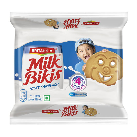 Britannia Milk Bikis Milk Cream Biscuits 66GM