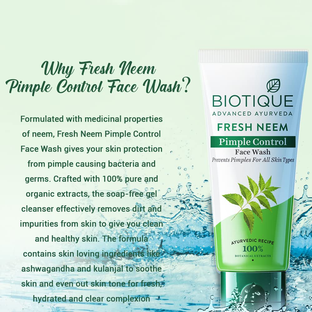 BIOTIQUE FRESH NEEM PIMPLE CO