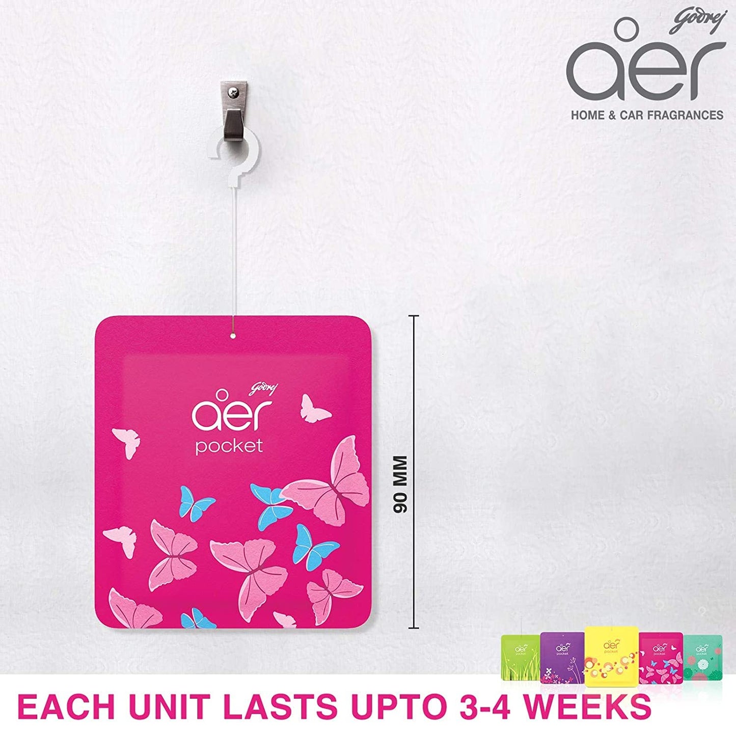 Godrej aer Power Pocket Bathroom Freshener Berry Rush