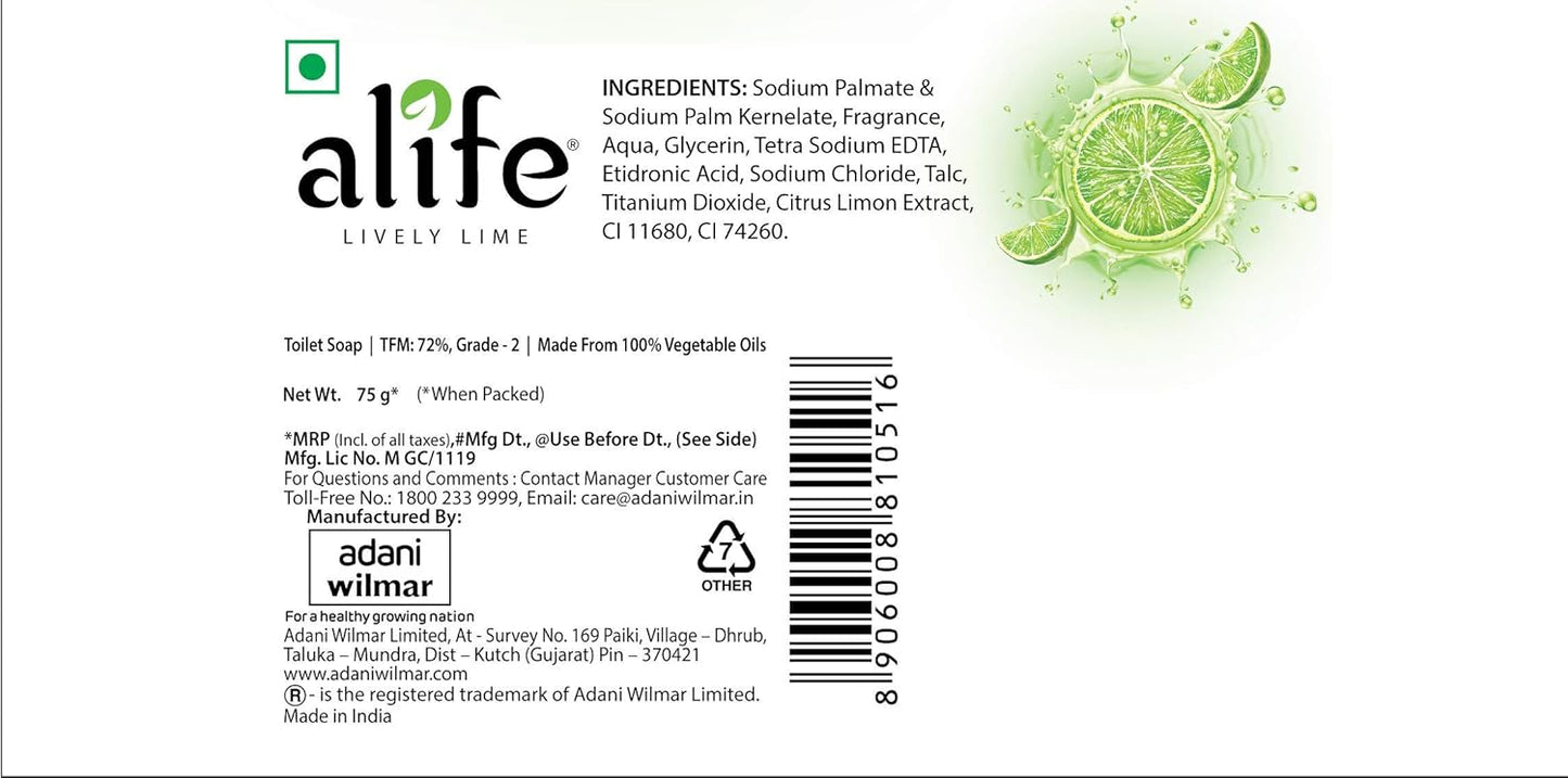 Alife Lively Lime Soap 50 GM