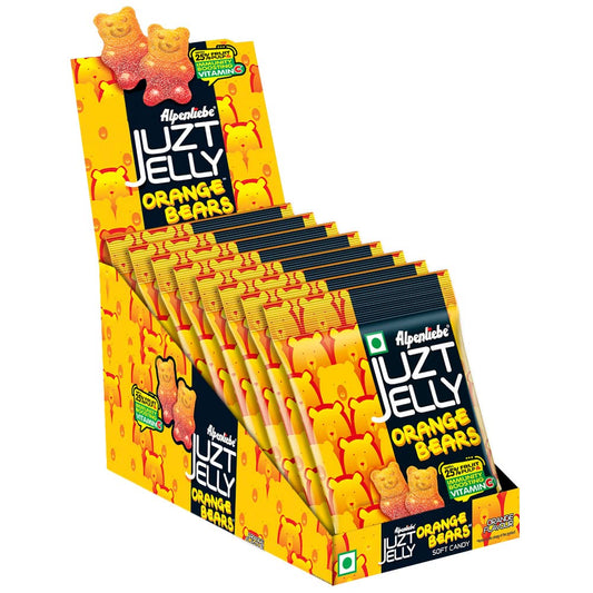 Alpenliebe Juzt Jelly, Orange Flavour Bears Pouch Pack