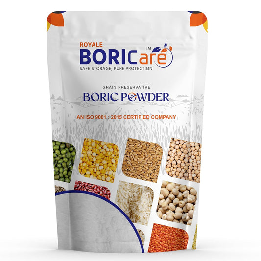 BORICare Boric Acid Powder, 100g - Multipurpose Boric Acid Powder, 99.5% Pure Boric Acid Powder, For Grain Preservation, Rice, Pulse Preservation, Carrom Board Powder & Cockroach Repellent, Pack of 1