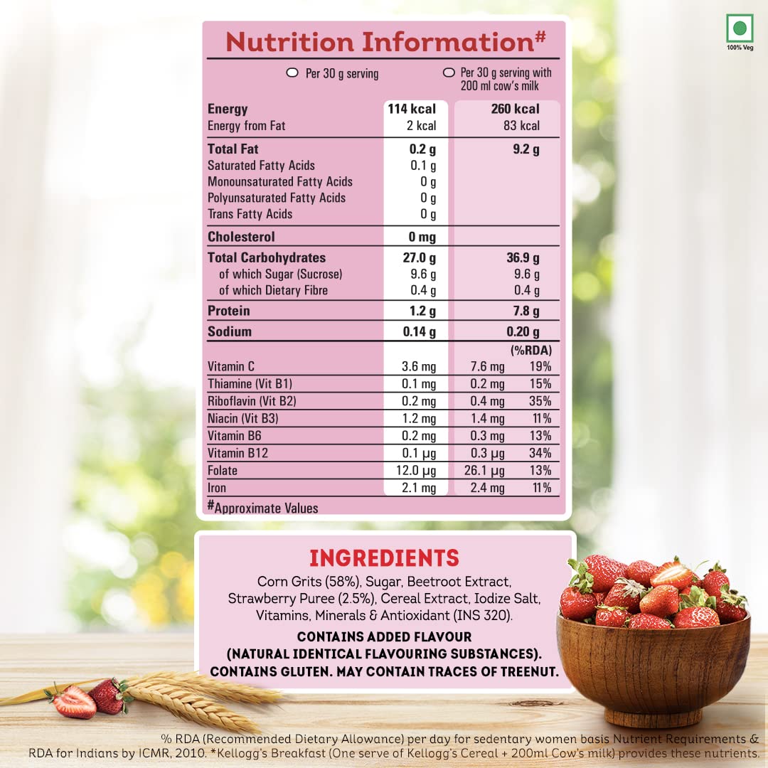 KELLOGGS CORN FLAKES STRAWBERRY 24G