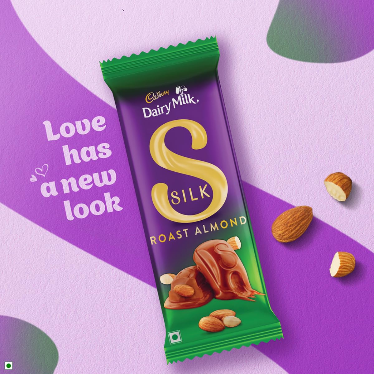 Dairy Milk Silk Roast Almond Chocolate Bars, 58 g