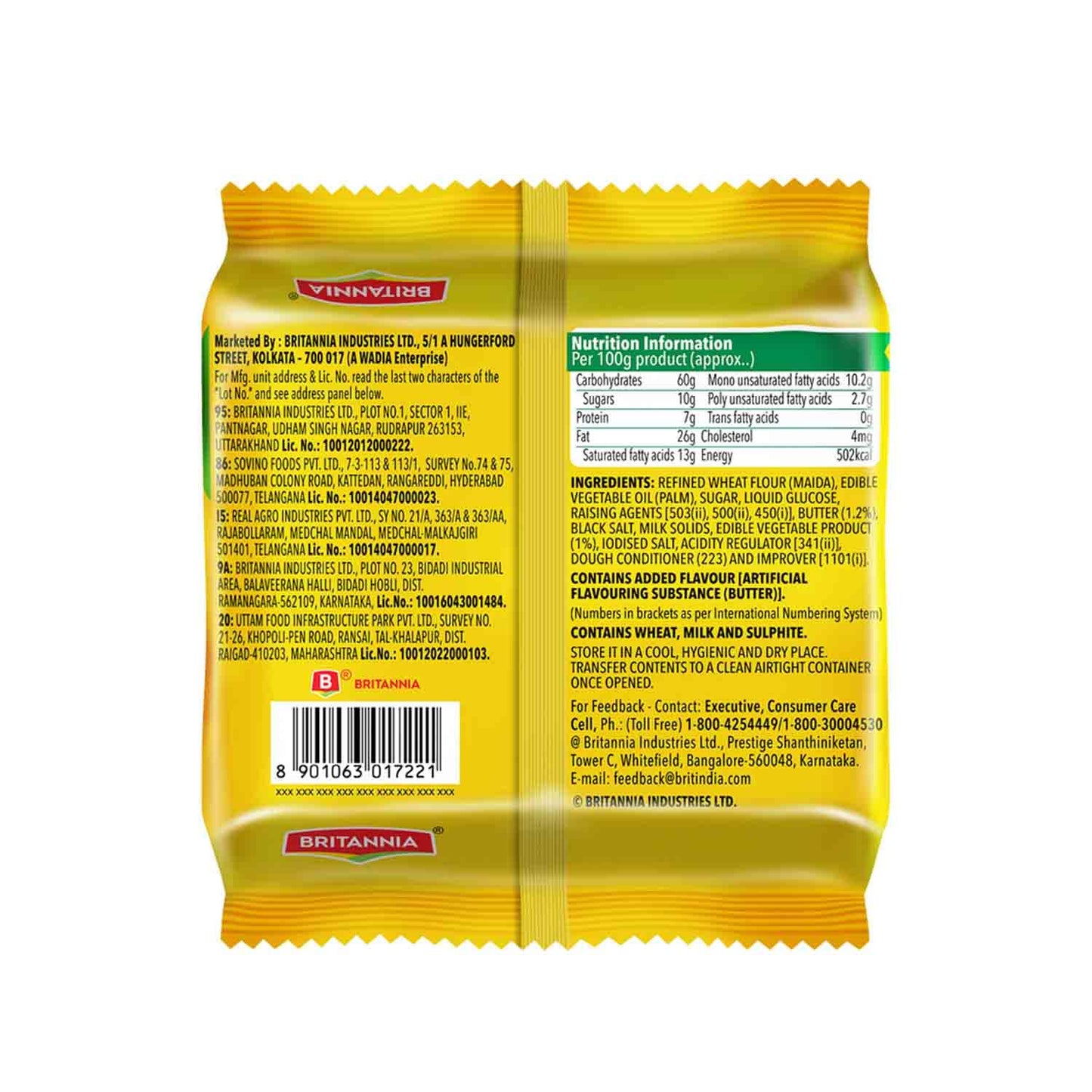 Britannia 50-50 Maska Chaska Biscuits 40.5 g