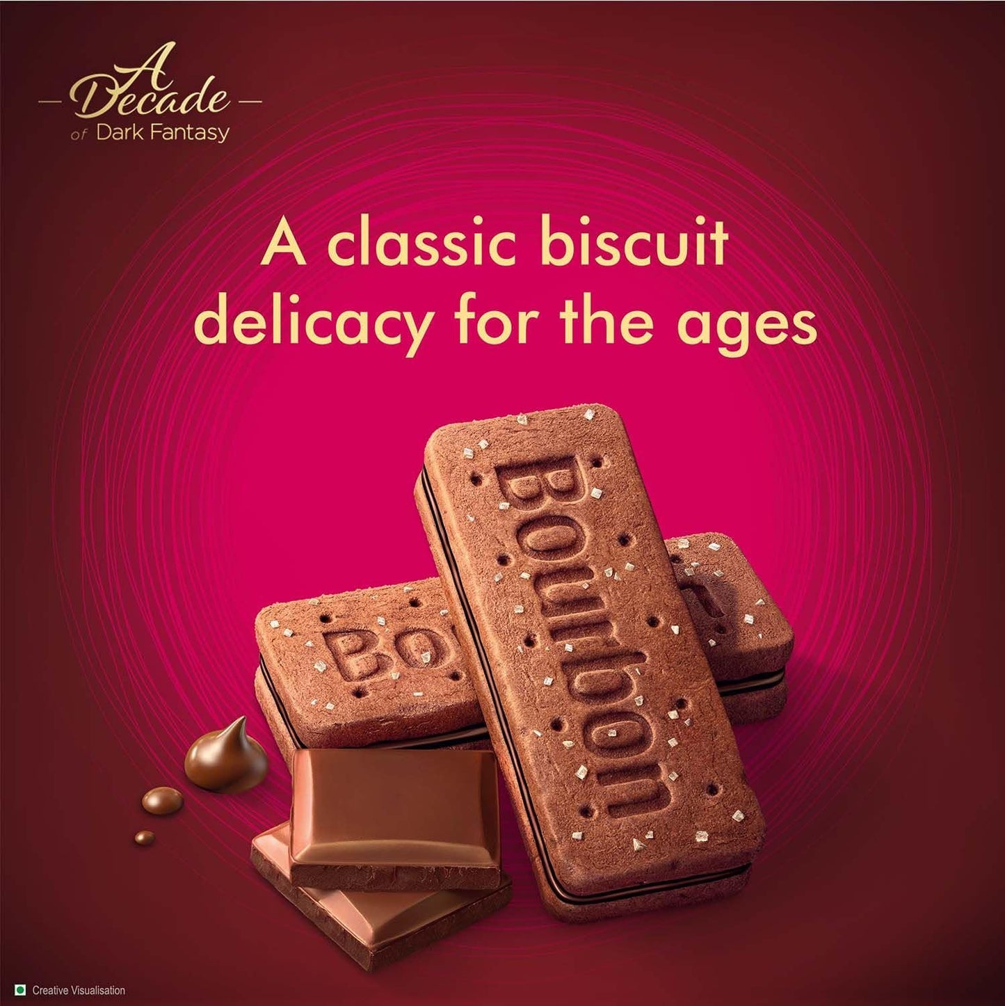 Dark fantasy bourbon biscuits 150g