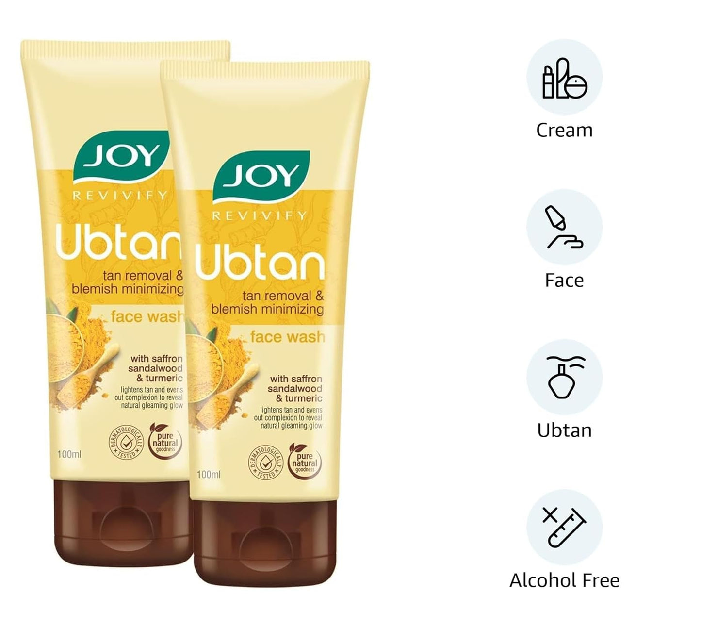 Joy Ubtan Tan Removal Face Wash 100ml
