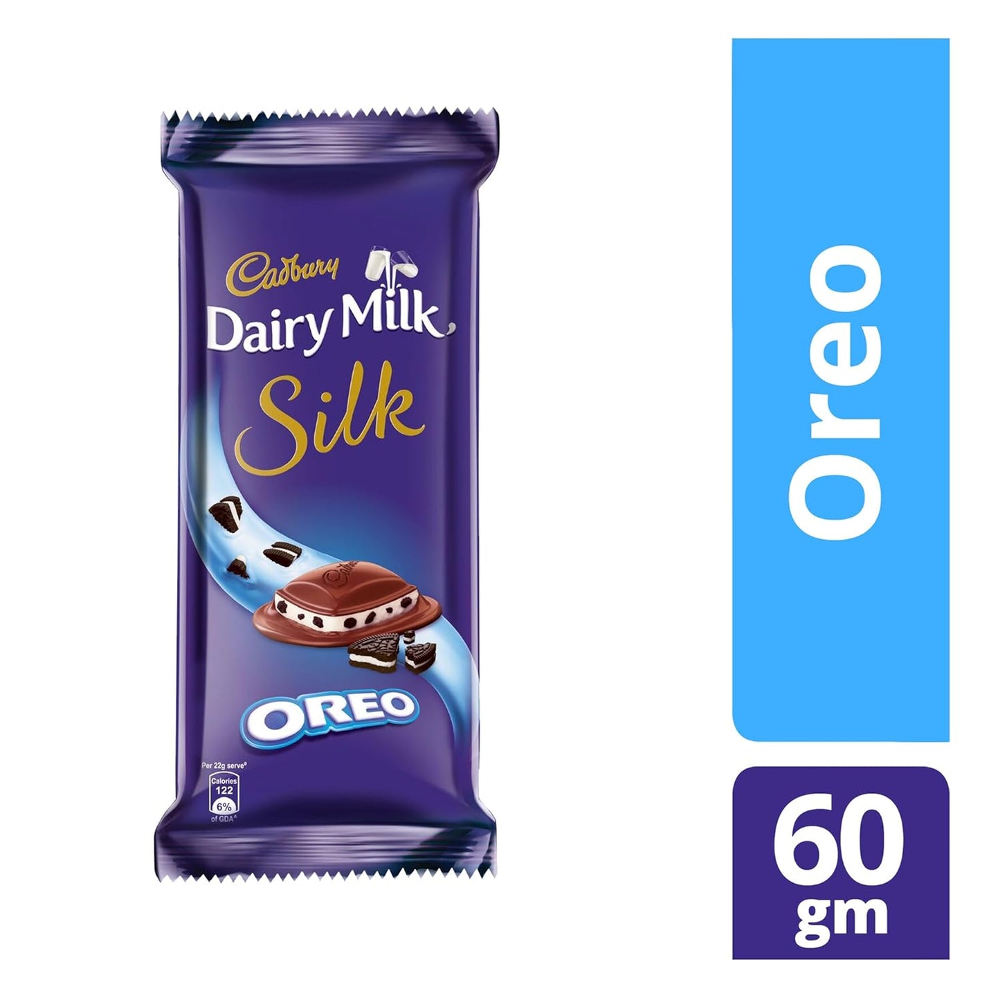 Cadbury Dairy Milk Silk Oreo Chocolate Bar, 124Gm