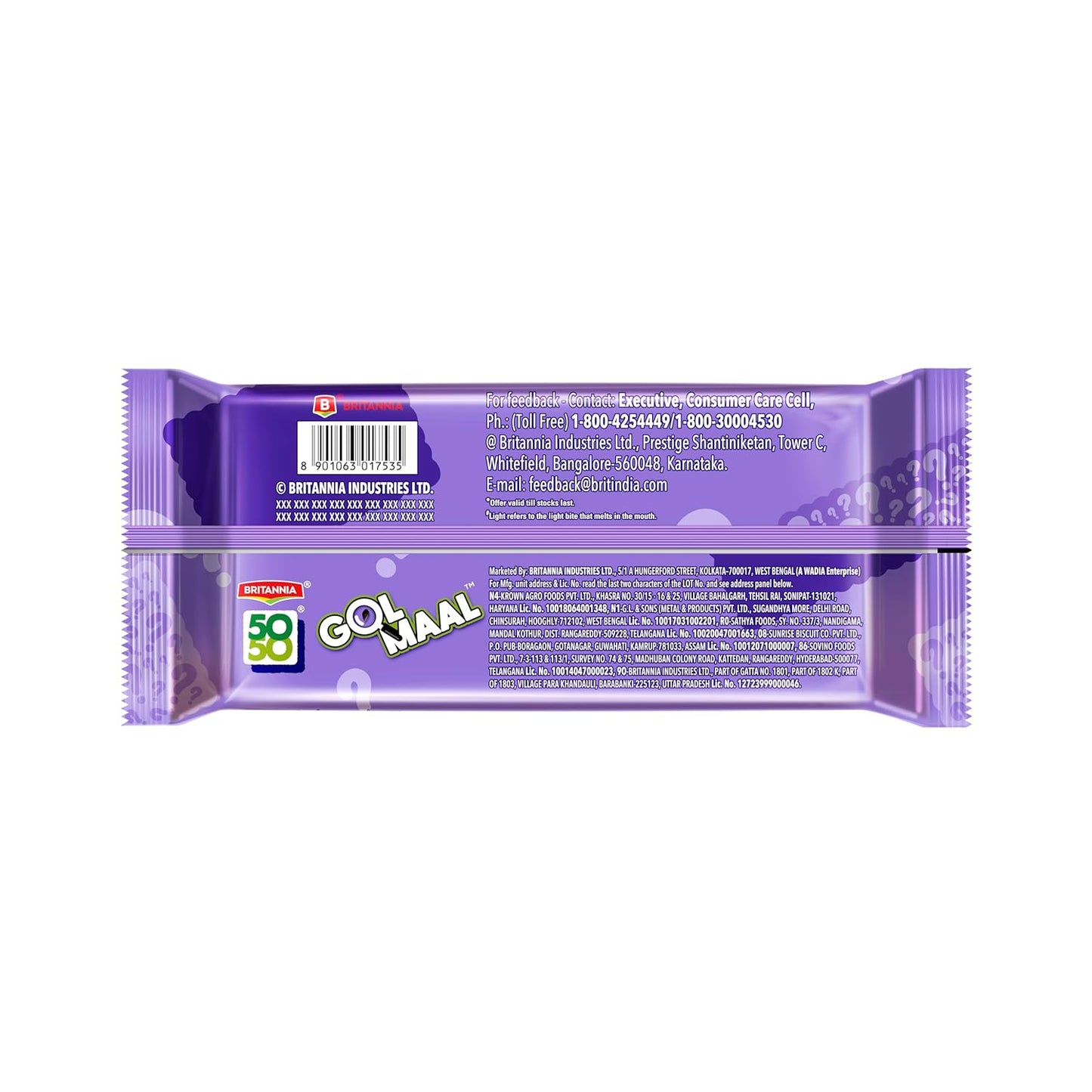 Britannia 50-50 Golmaal Light Crackers with Kaala Jeera Biscuits, 200g