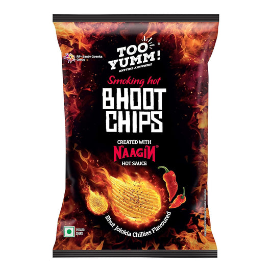 Too Yumm! Bhoot Chips | Created With Naagin Hot Sauce | Tasty & Spicy | Bhut Jolokia Chillies | Potato Chips