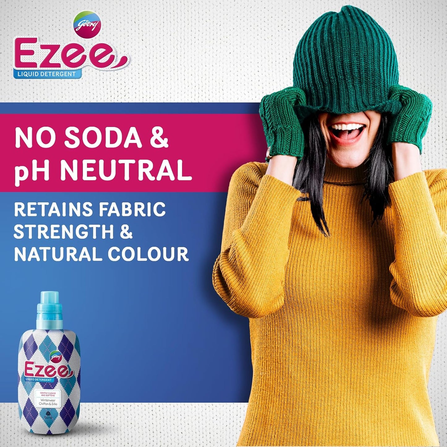 Godrej Ezee Liquid Detergent for Semi-automatic and Top Load Washing - 250g Bottle,