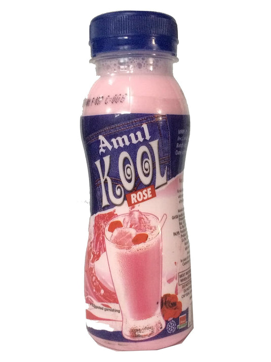 Amul Kool Rose Flavoured Milk 180 ml (Bottle)