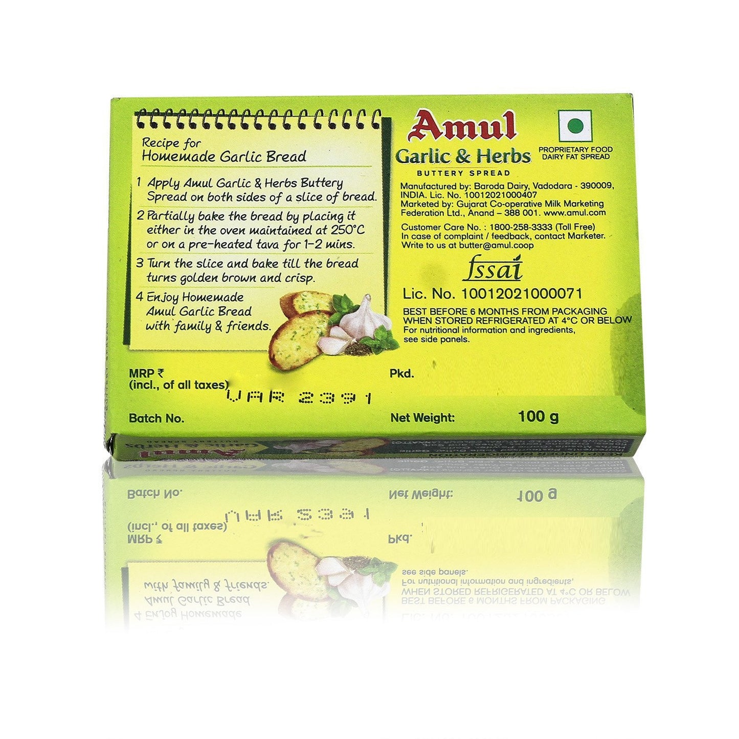 AMUL GARLIC & HERBS 100G