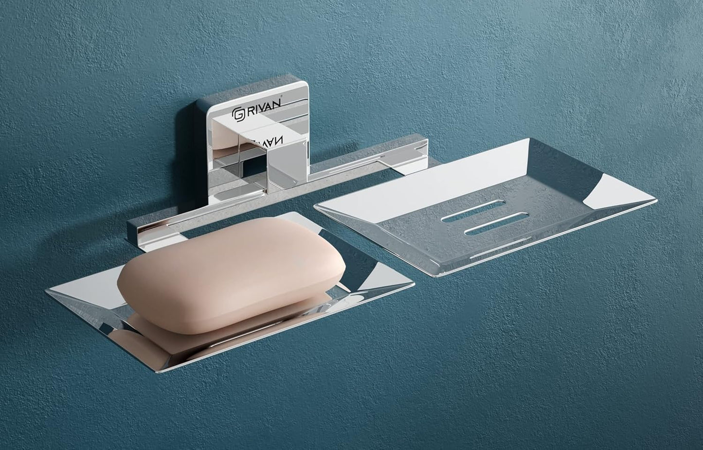 GRIVAN Stainless Steel Square Shape Double Soap