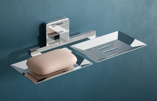 GRIVAN Stainless Steel Square Shape Double Soap