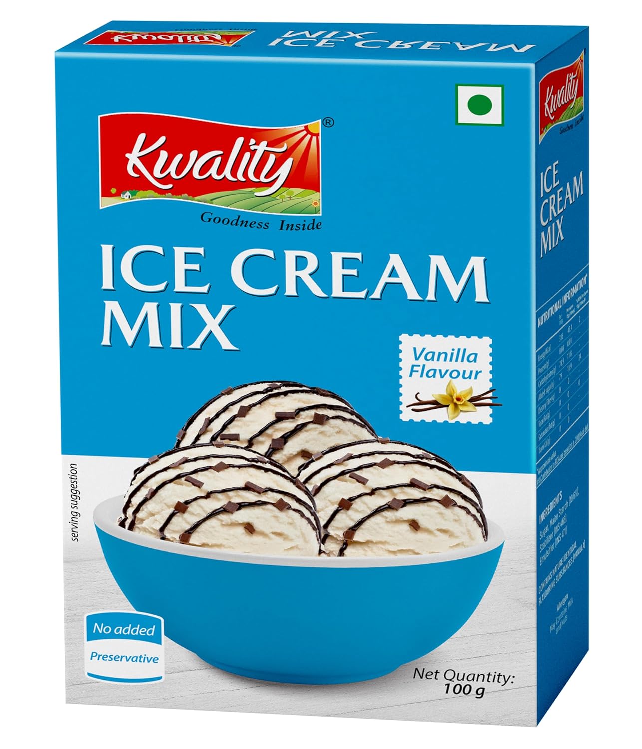 KWALITY Vanilla Ice Cream Mix 100g