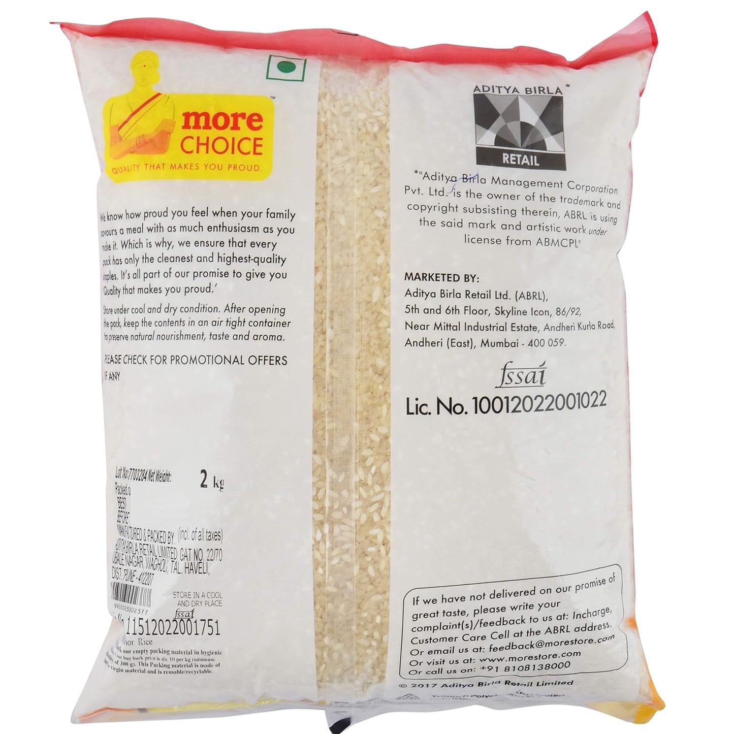 AMBEMORE RICE  2KG