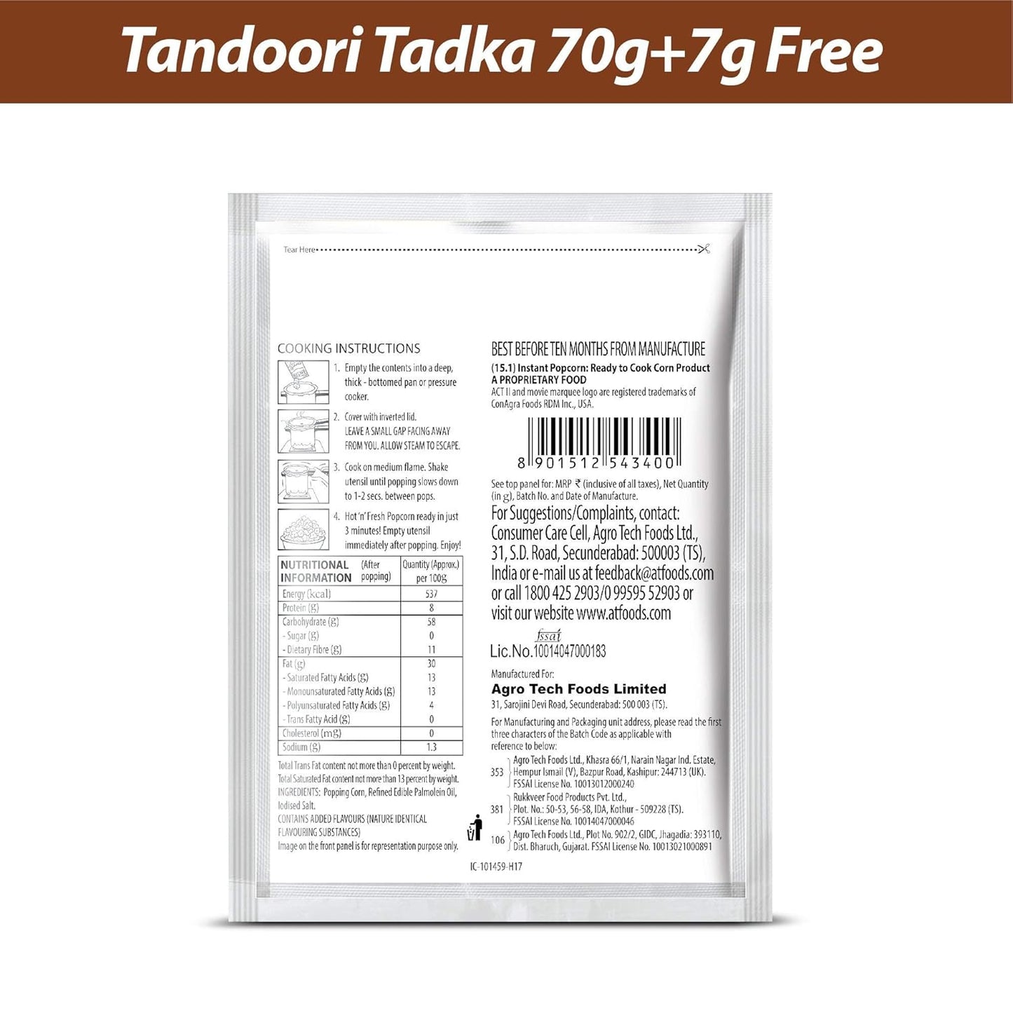 ACT II Tandoori Tadka, 70g
