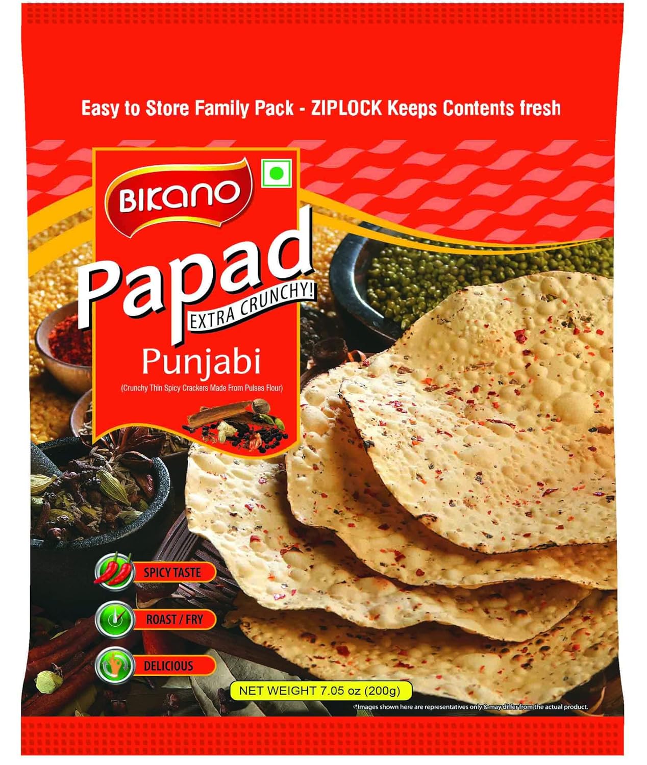 BIKANO PAPAD PUNJABI 200G