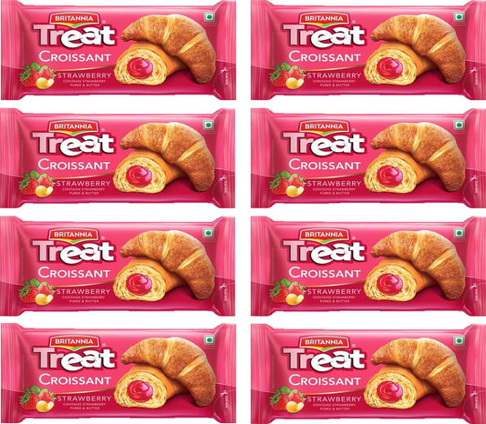 Britannia Treat Croissant Strawberry, 45 g
