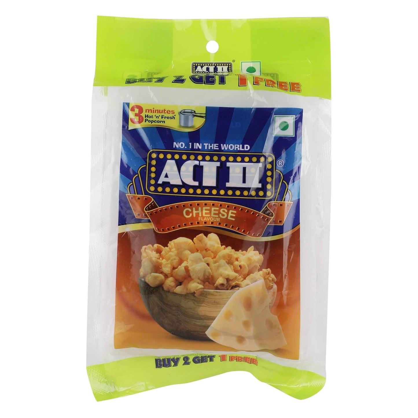 Act II Instant Popcorn - Cheese, 210g (Buy 2 get 1)