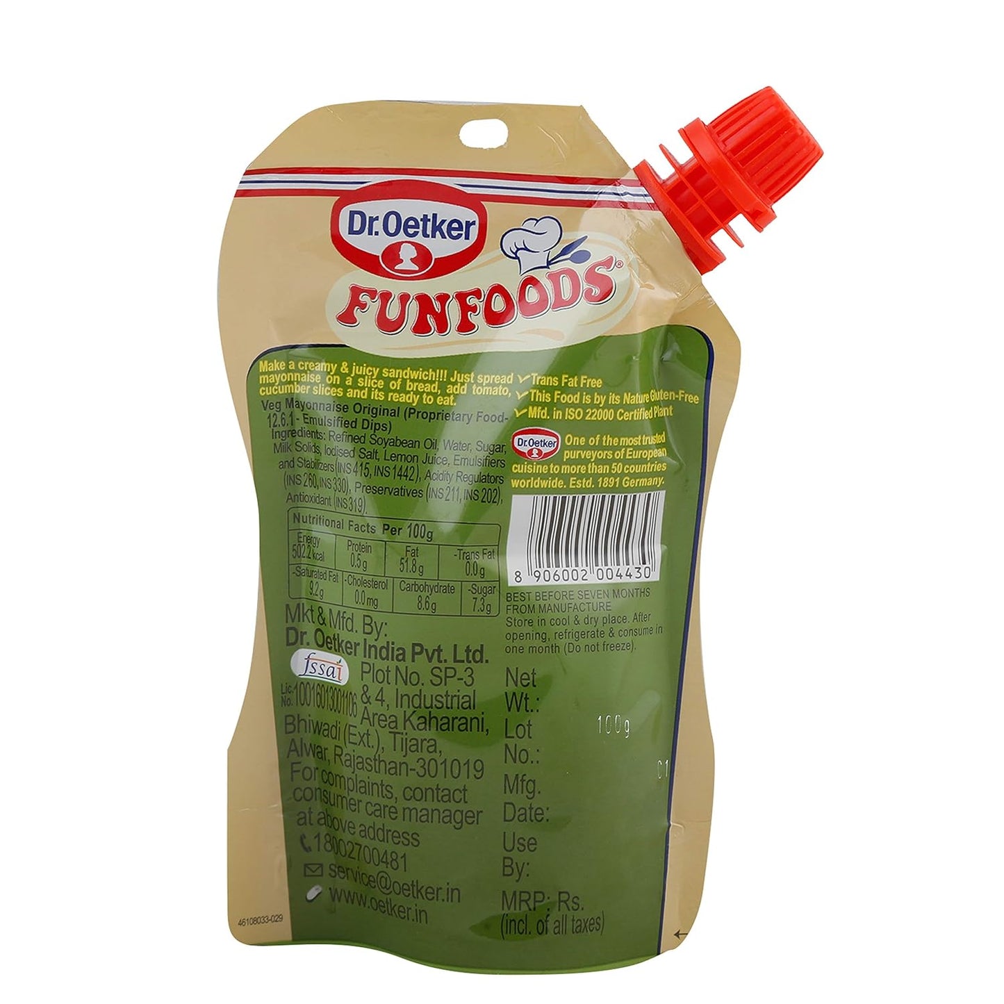 Veg Mayonnaise Original 100g