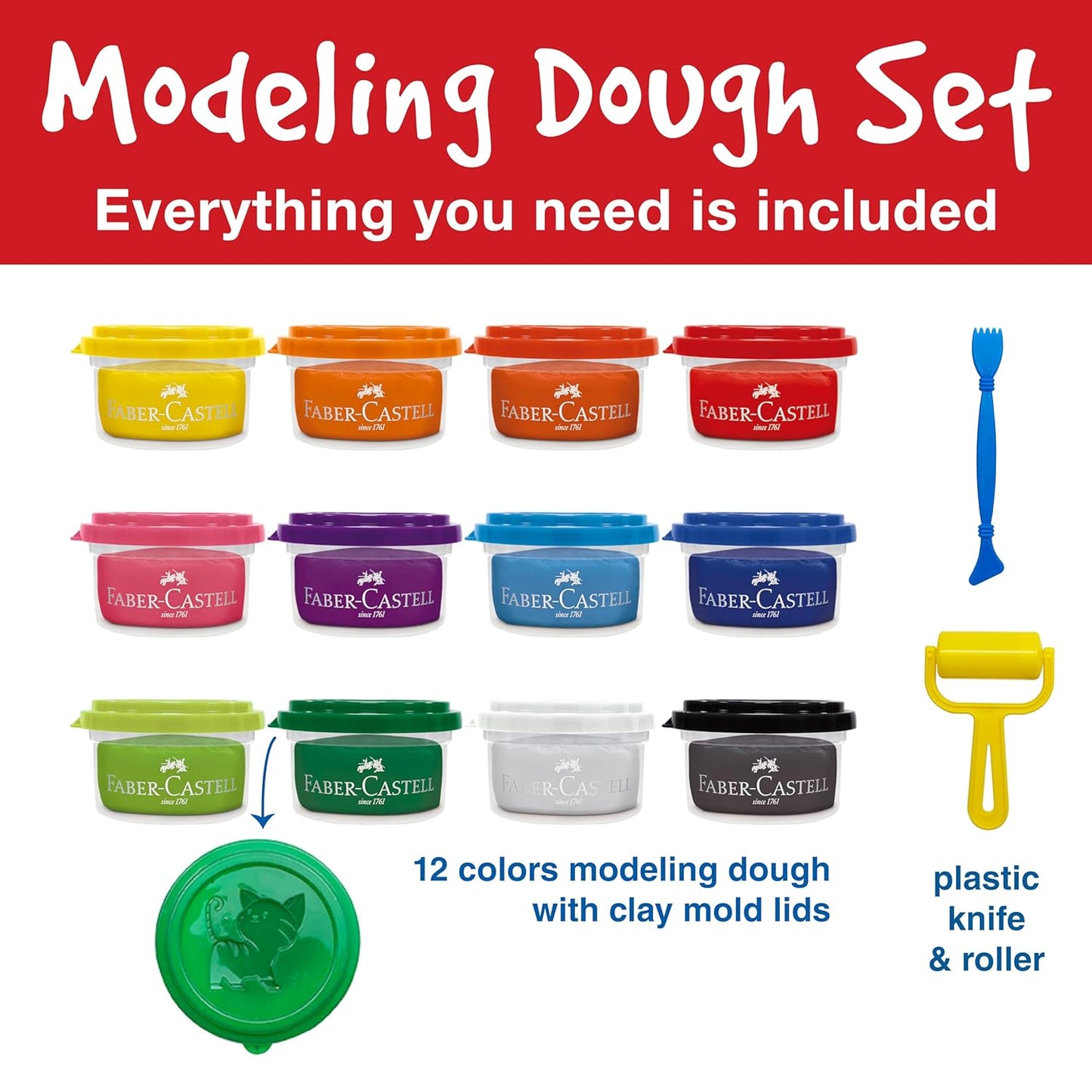 Faber-Castell Modelling Dough Set of 12