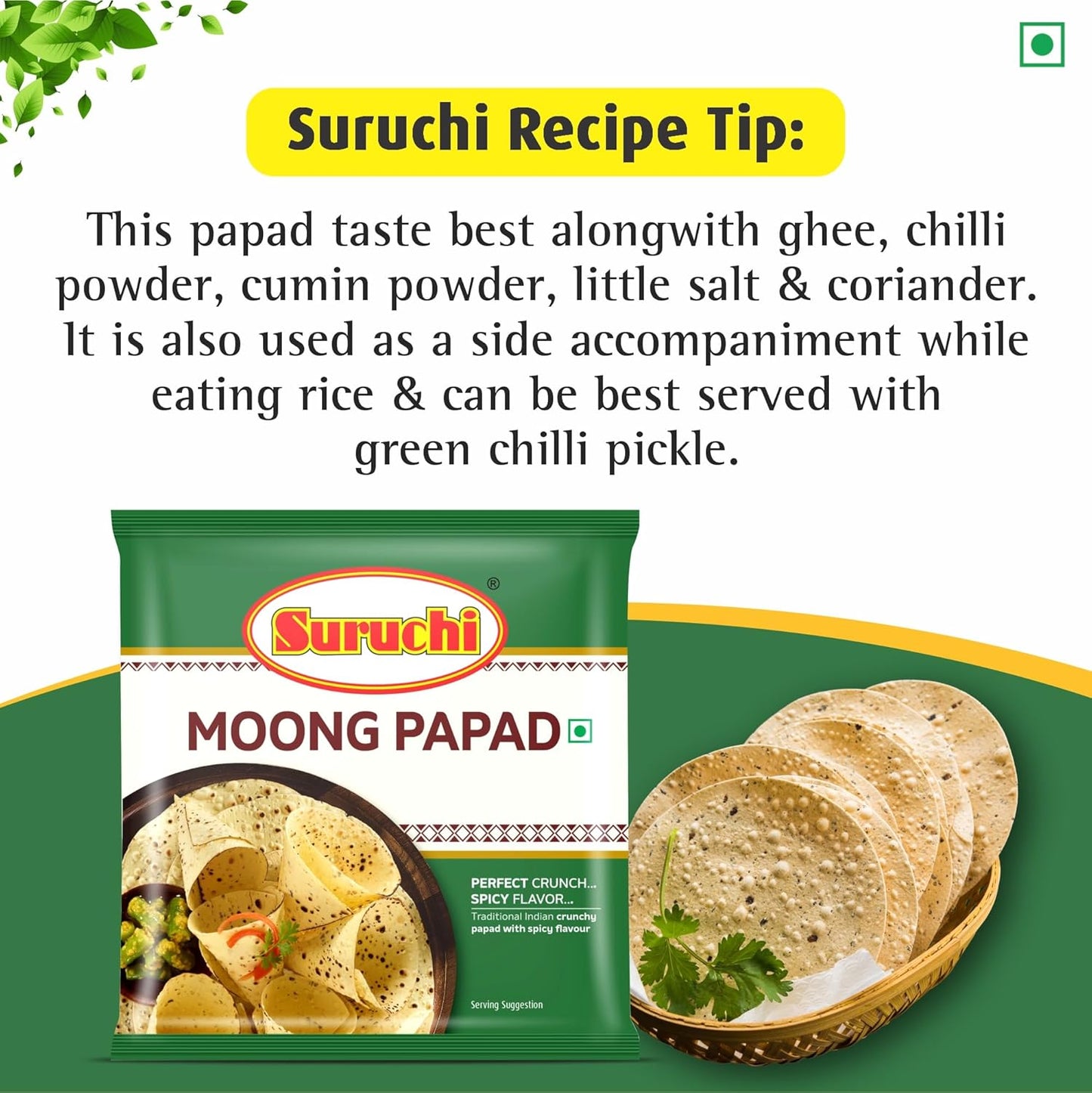 Suruchi Moong Papad 60gm
