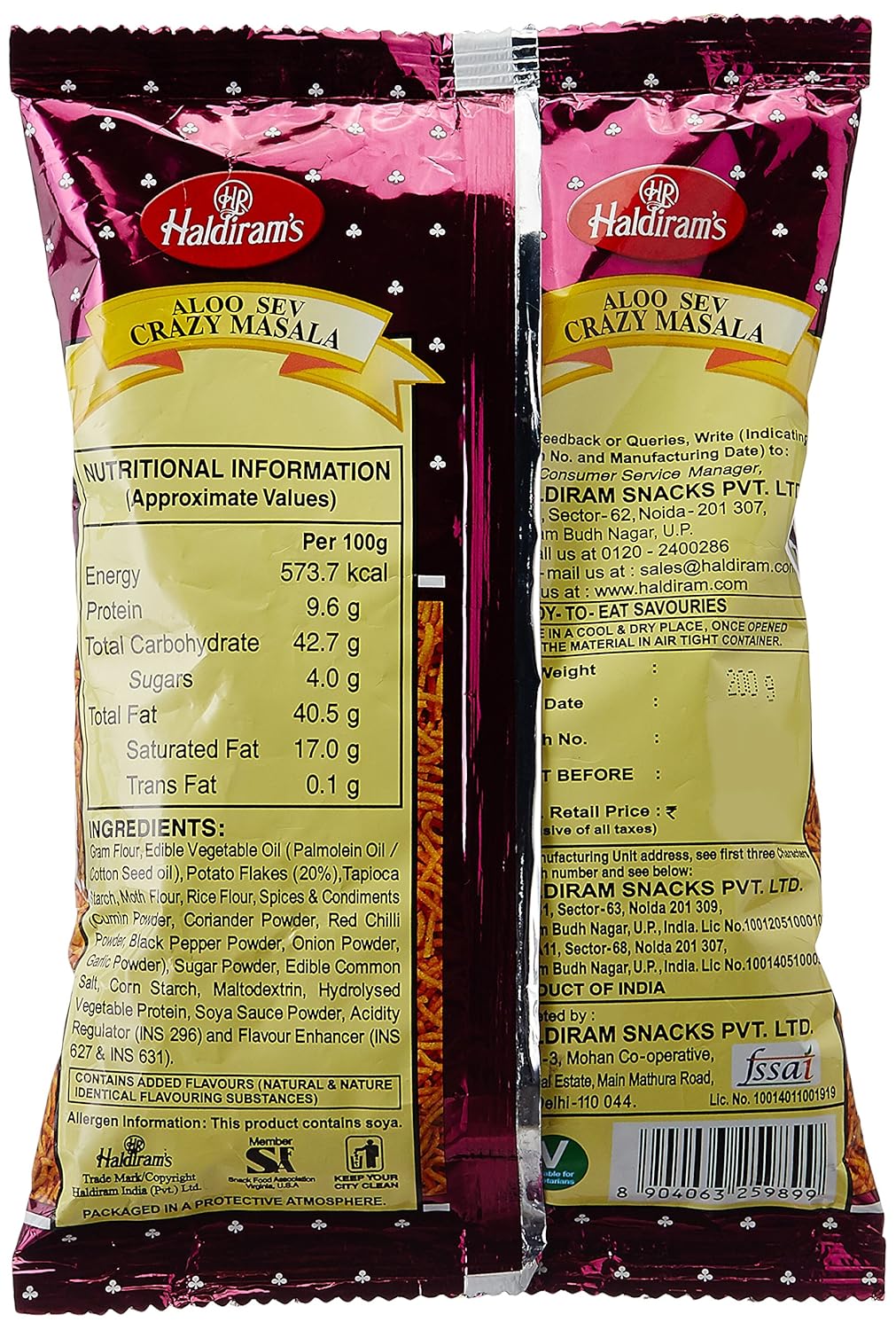 Haldiram's Aloo Sev Crazy Mixture, 200g