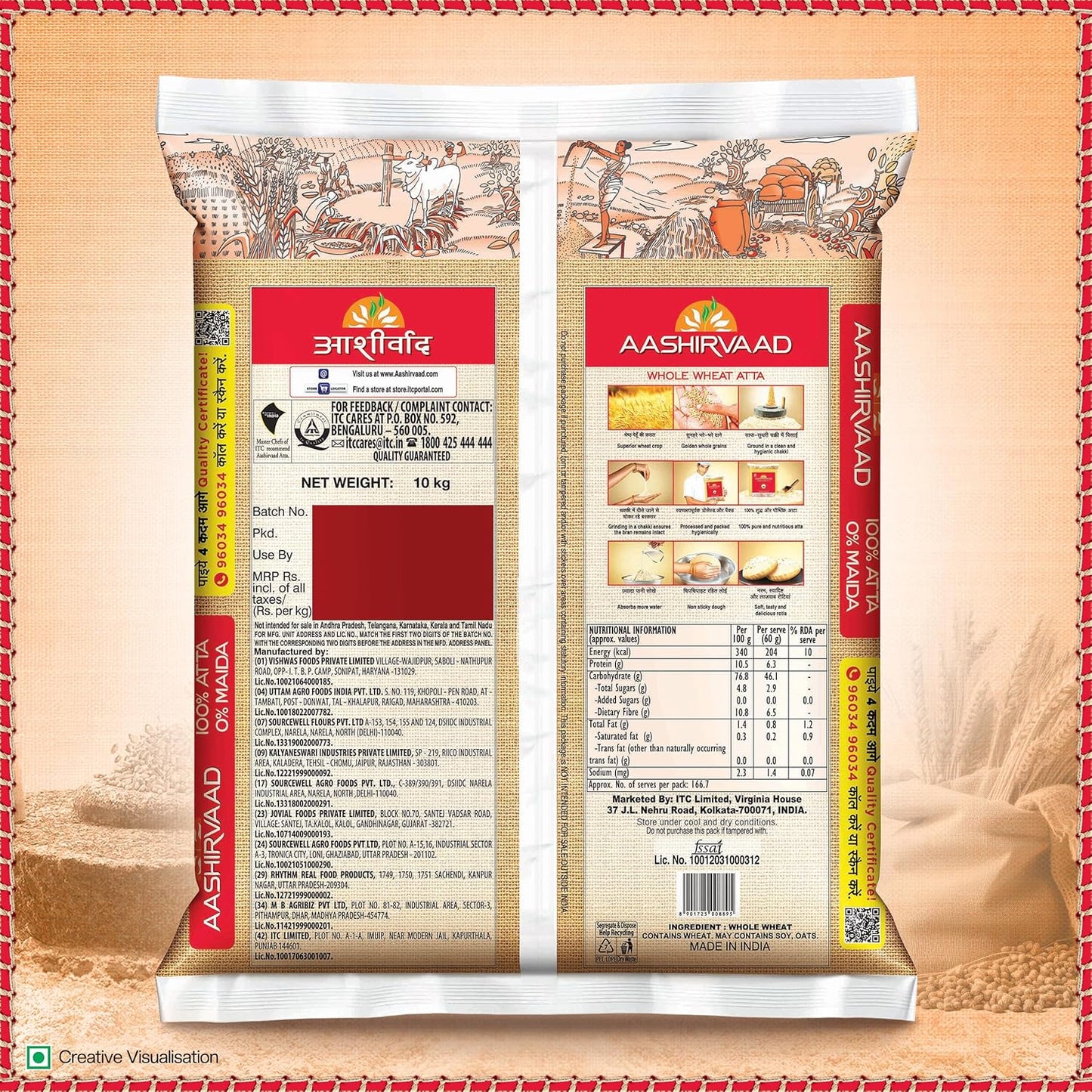 Ashirwad aata  10kg