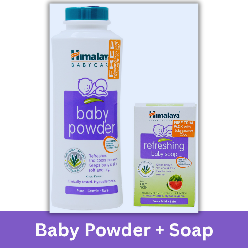 Baby powder 200g +baby soap 75g free