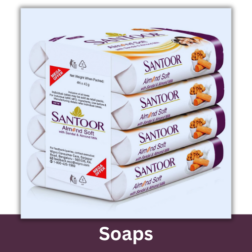 SANTOOR SANDLE & ALMOND 44*4