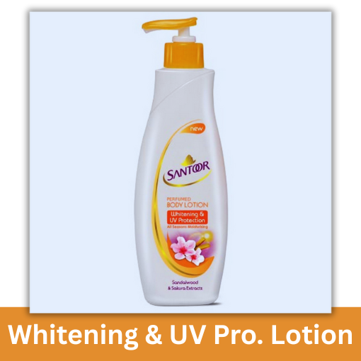 SANTOOR WHITENING UV BODY LOTION 250ML